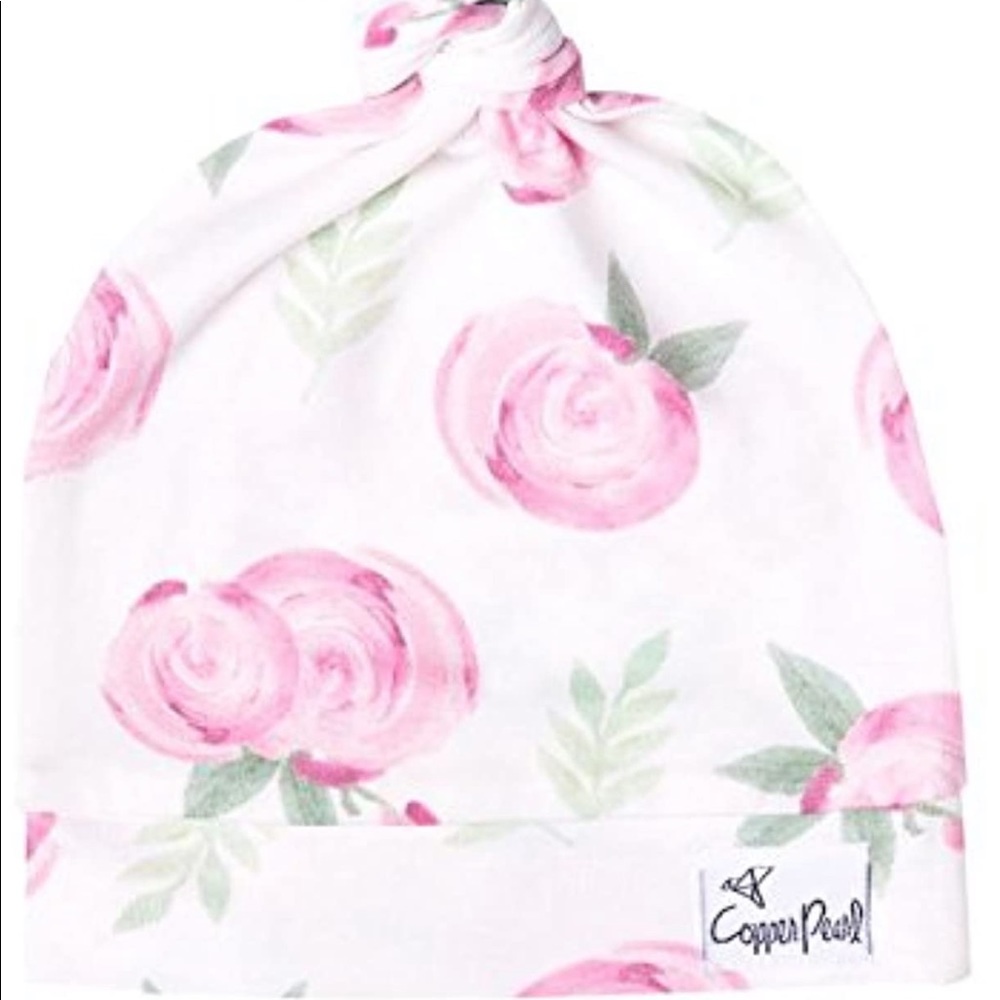 Copper Pearl baby beanie - Grace